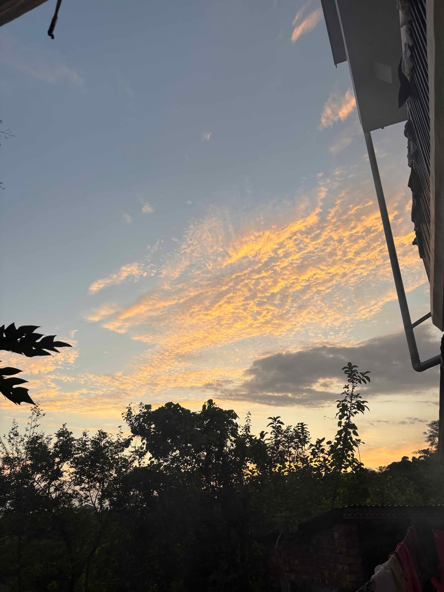 Himalayan sunset view near Gauri Sadan